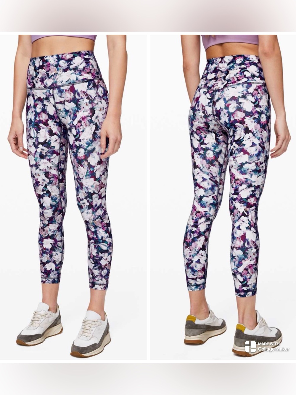 Lululemon Align Pant II 25" Buttery Soft Nulu Fabric Utopia Shift Multi Size 6